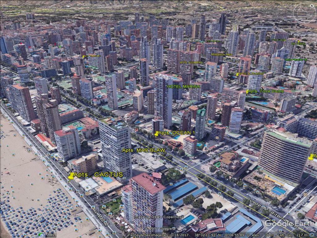 ºººCON AIRE ACOND, PARKING, PISCINA Y JARDIN Apts Alhambra en Playa Levante Benidorm Exterior foto